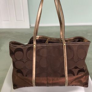 Coach Signature Collection large tote